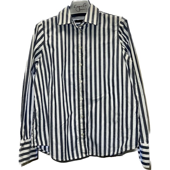 Banana Republic Tops - Banana Republic‎ Women XS Button Blouse Dress Shirt ‘spring Navy Ella Stripe’